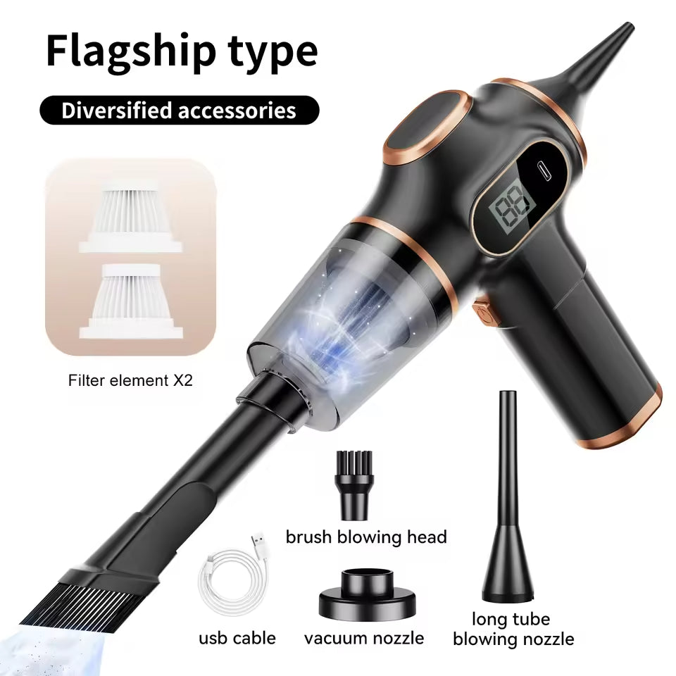 Wireless Car Vacuum Cleaner – Cordless Mini Vacuum