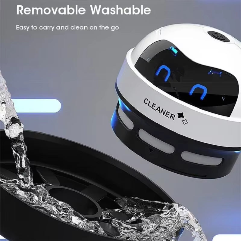 Mini Desk Vacuum Cleaner – USB Rechargeable Table Sweeper