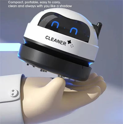 Mini Desk Vacuum Cleaner – USB Rechargeable Table Sweeper