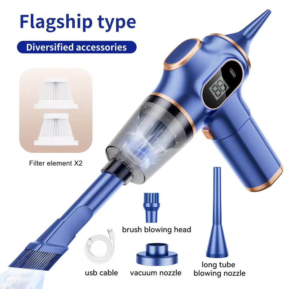 Wireless Car Vacuum Cleaner – Cordless Mini Vacuum