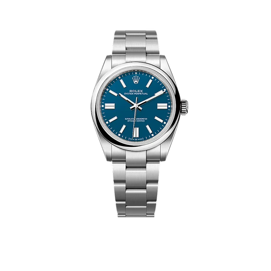 Oyster Perpetual 41mm Stainless Steel Med Blue Dial Men Watch 134300-0009 New 2025